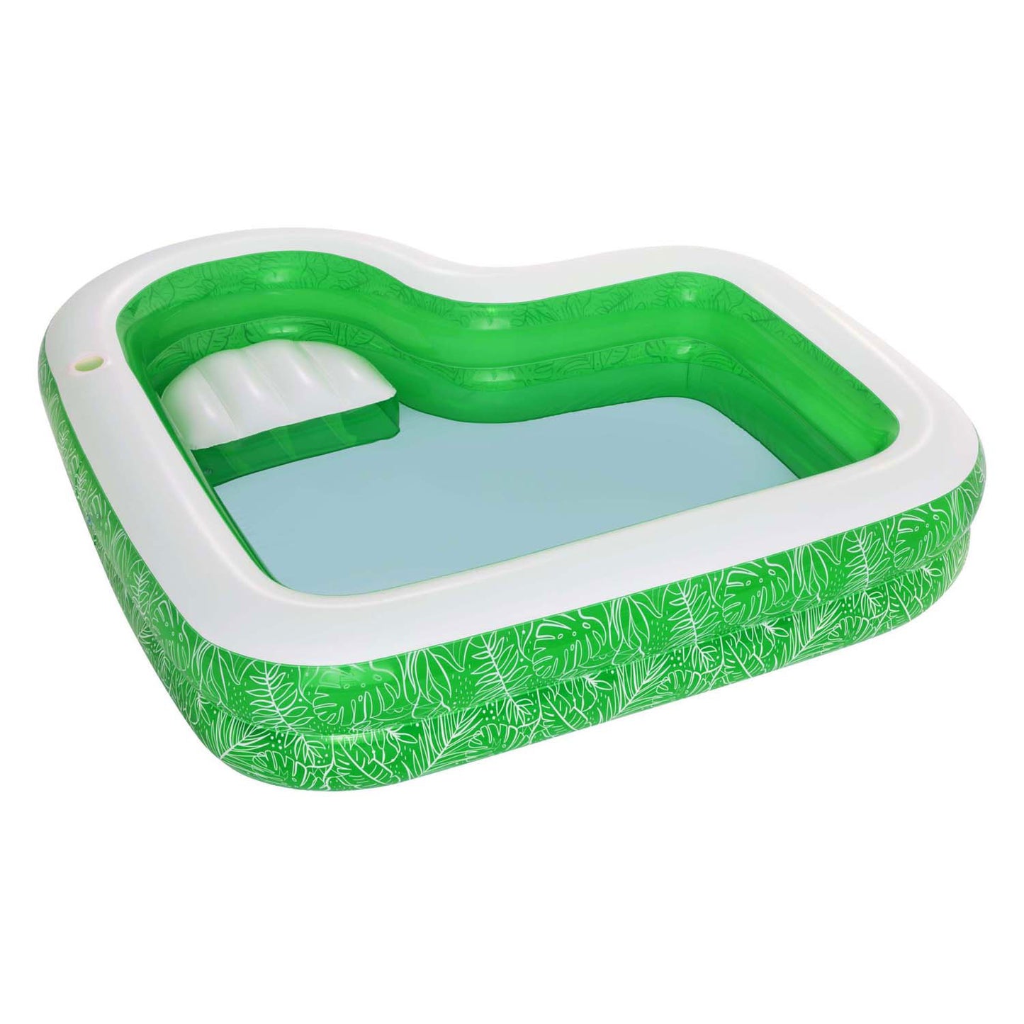 Bestway Family Pool Rechteck tropisches Paradies mit Sitz, 231 cm