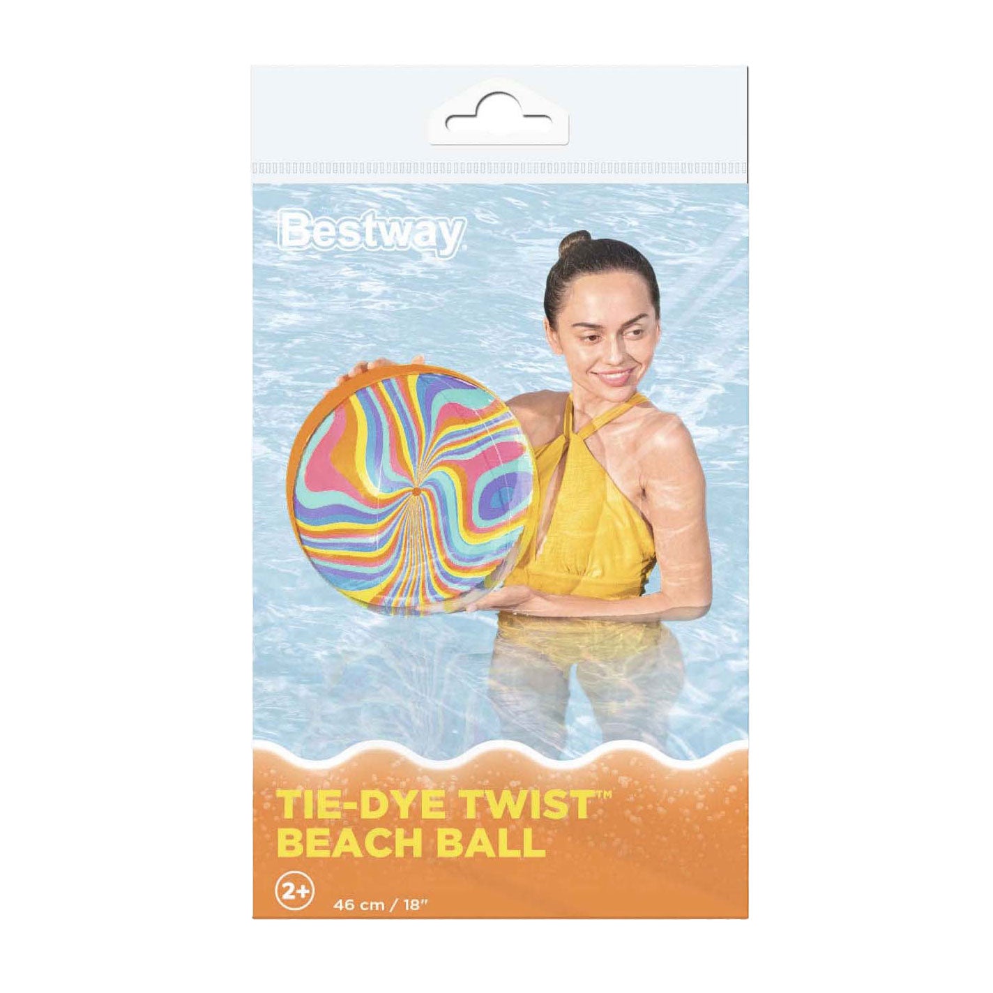 Bestway Strandball Tie-Dye Twistball, 34 cm