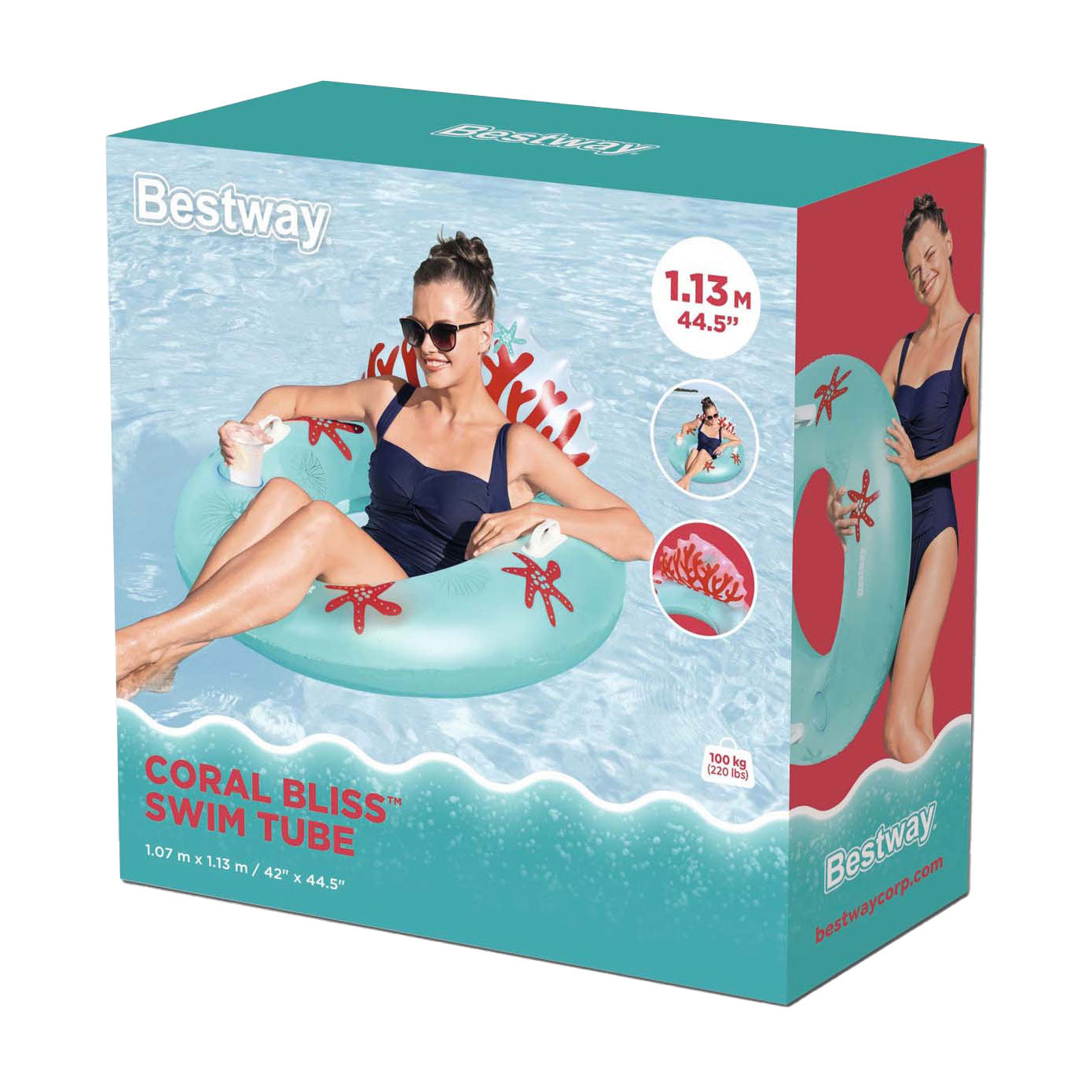 Bestway Schwimmring Koraal, 97 cm