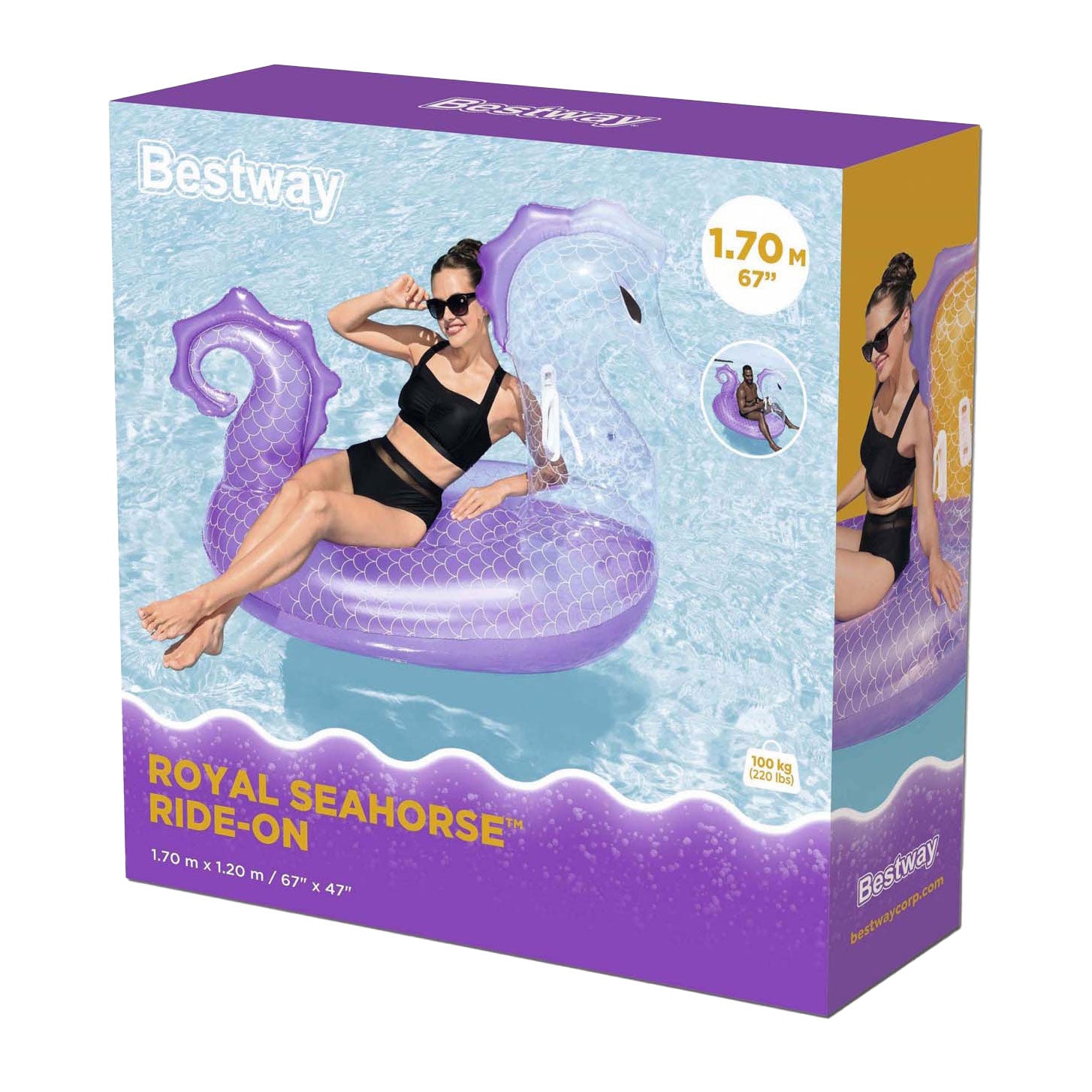BESTWAY Rider Royal Ride-on aufblasbares Sea Horse