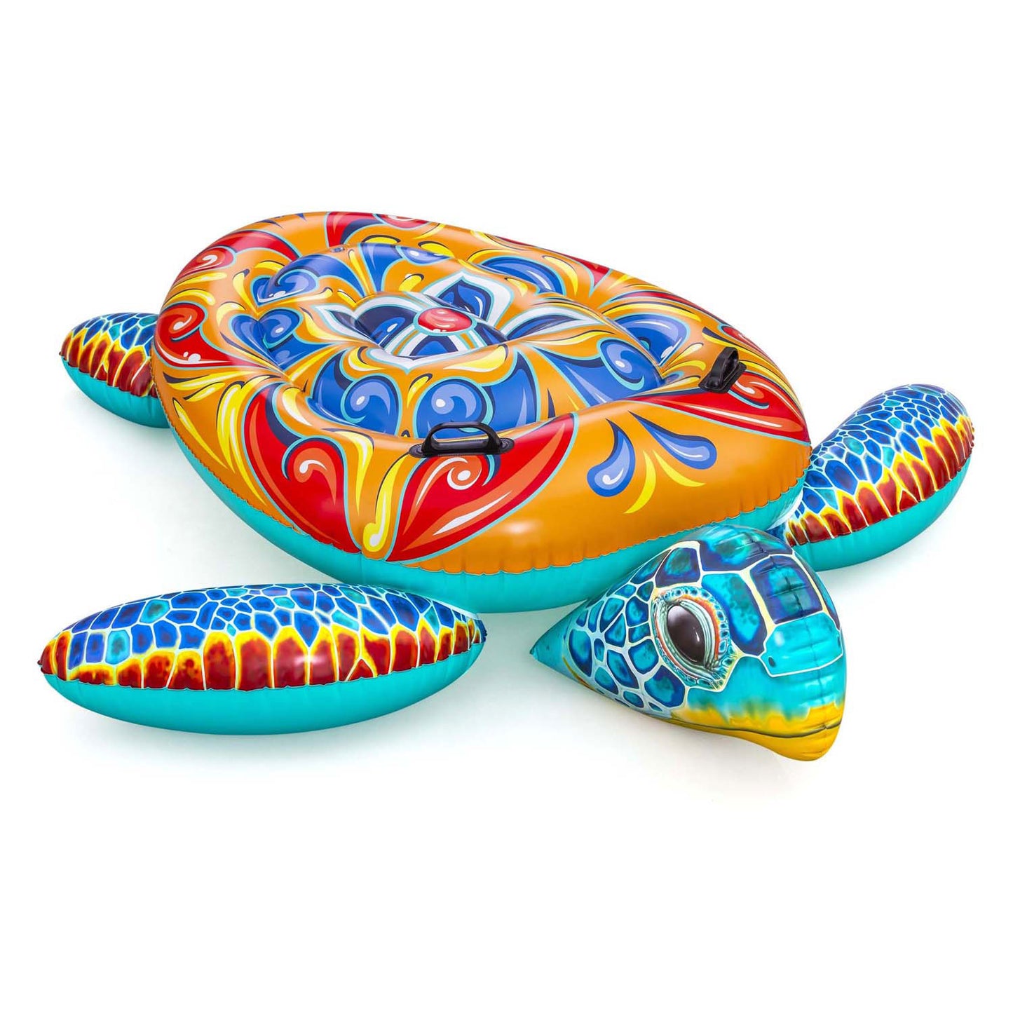 BESTWAY Rider Mediterraneer aufblasbare Schildkröte, 186 cm