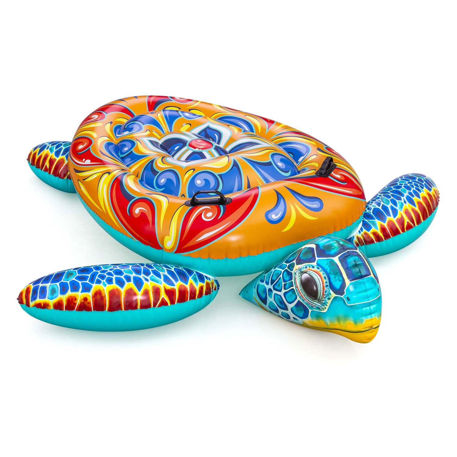 BESTWAY Rider Mediterraneer aufblasbare Schildkröte, 186 cm