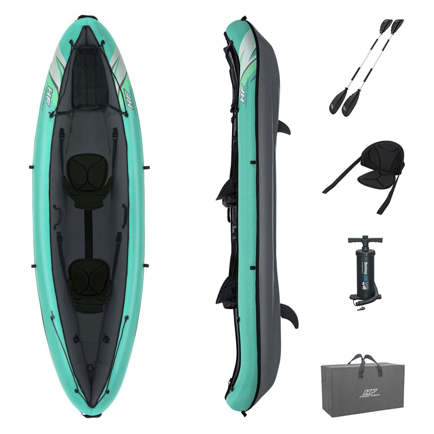 Bestway Hydro Force Kayak Ventura Elite X2 Set aufblasbar