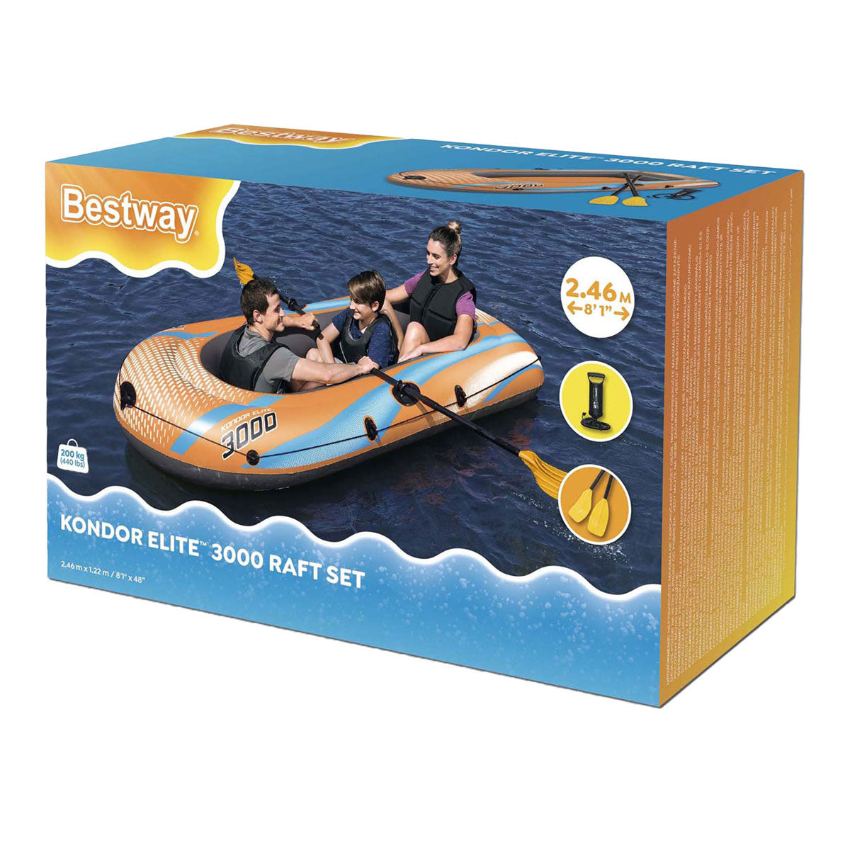 Bestway Boot Kondor Elite 3000 Set aufblasbar
