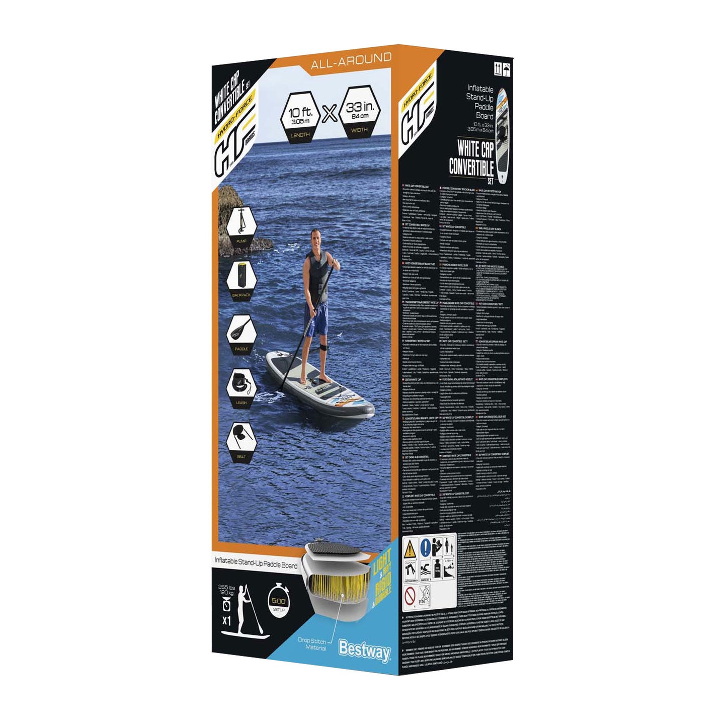 Bestway - Hydro Force White Cap Cabrio Sup Set