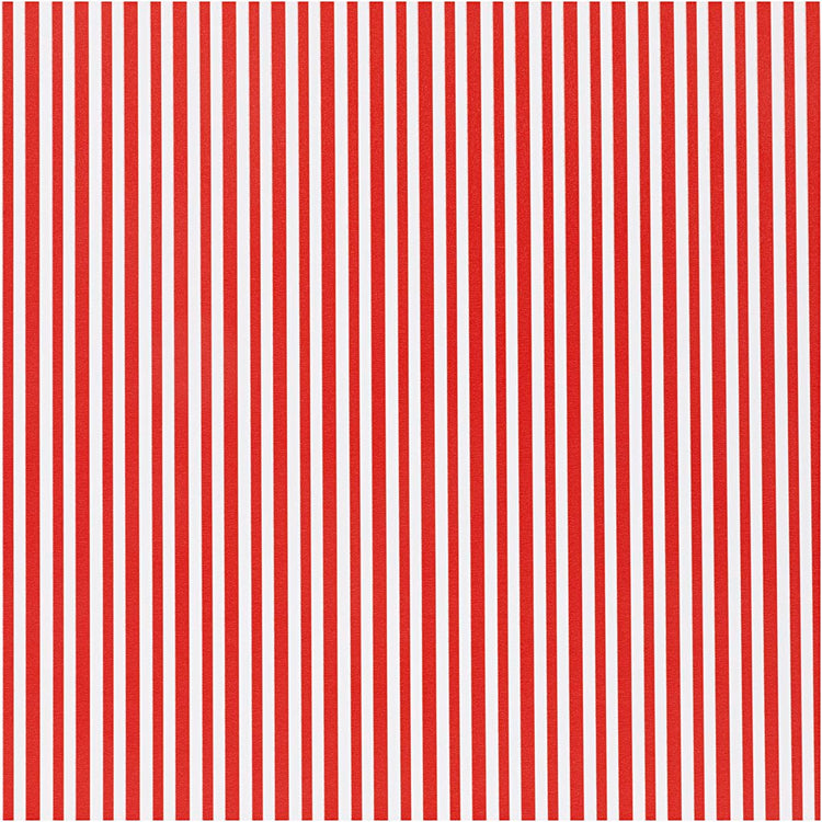 Creativ Company Geschenkpapier, Streifen, B: 50 cm, 80 gr, rot weiß, 100 m 1 Rolle