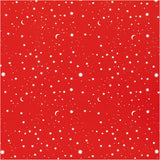 Creativ Company Geschenkpapier, Sterne und Monde, B: 50 cm, 80 gr, dunkelrot, 100 m 1 Rolle - afbeelding 1