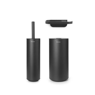 Brabantia Mindset Toilettenzubehör, Set von 3 Mineral infinite grau