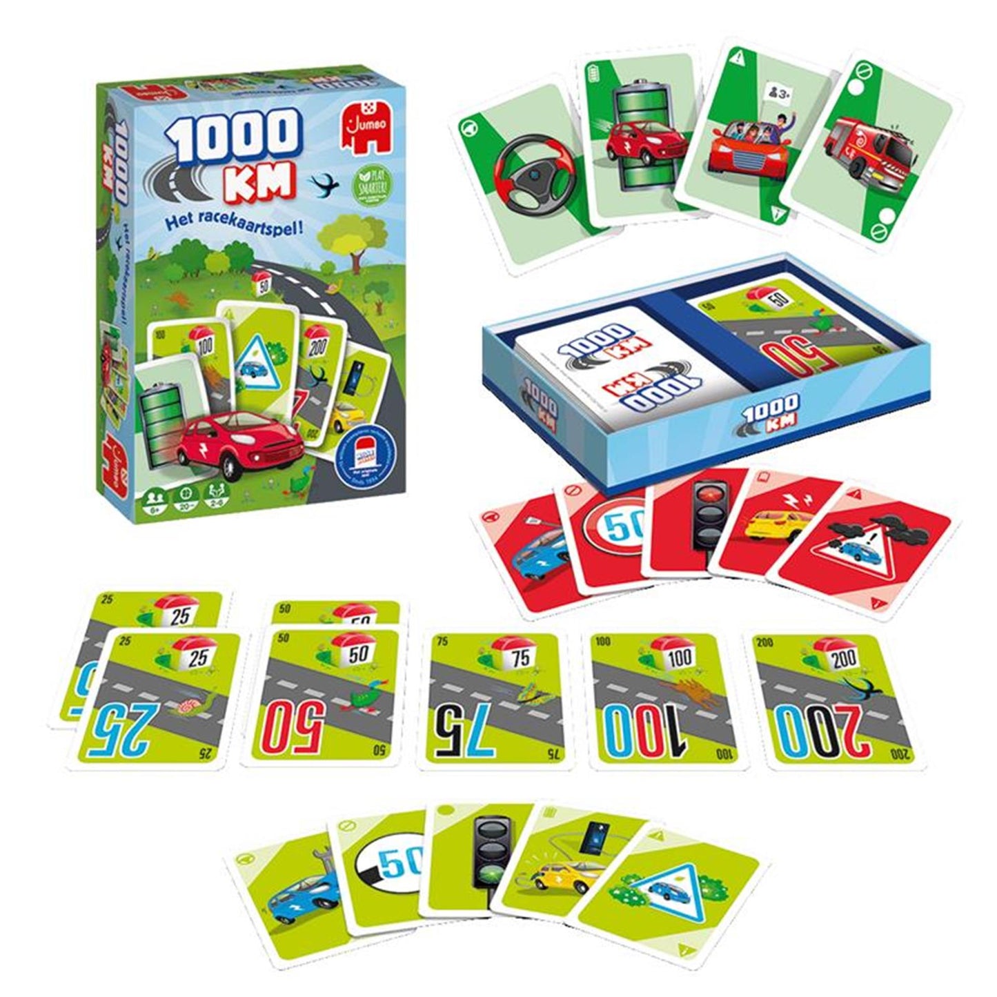 Jumbo 1000 km Kartenspiel