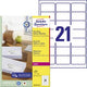 Recycling-Etiketten für Laserdrucker Quickpeel LR7160-100 63,5 x 38,1 mm