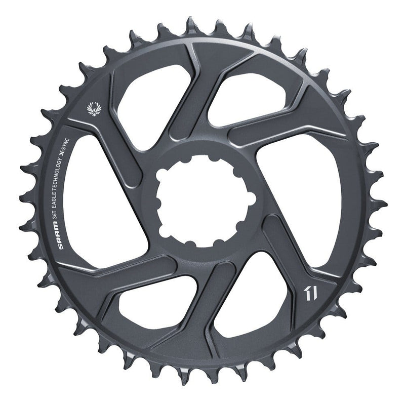 SRAM-Kettenring X-Sync2 SL 36T. Alu Lunar Gray