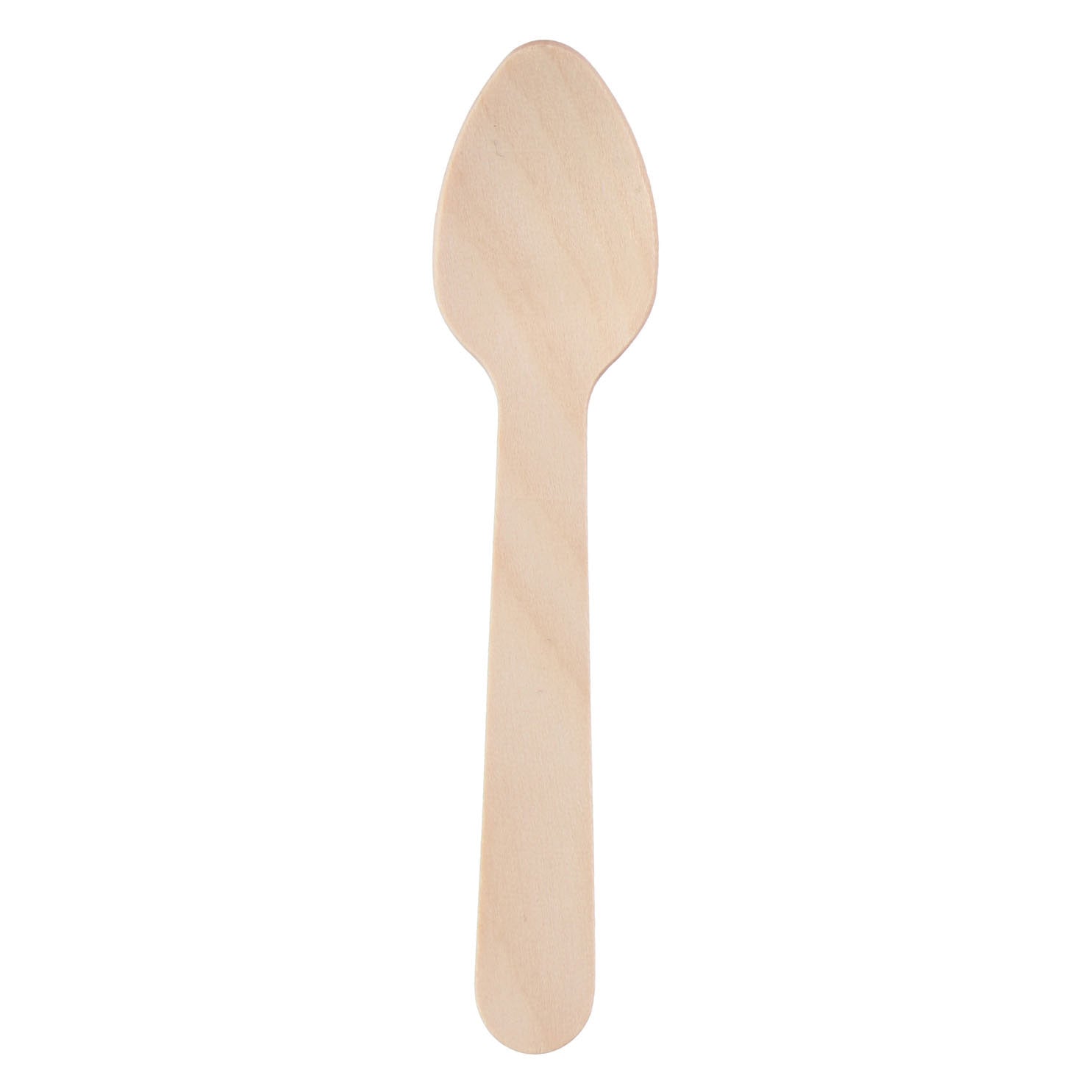Einweg -Teelöffel Holz 11 cm, 50..
