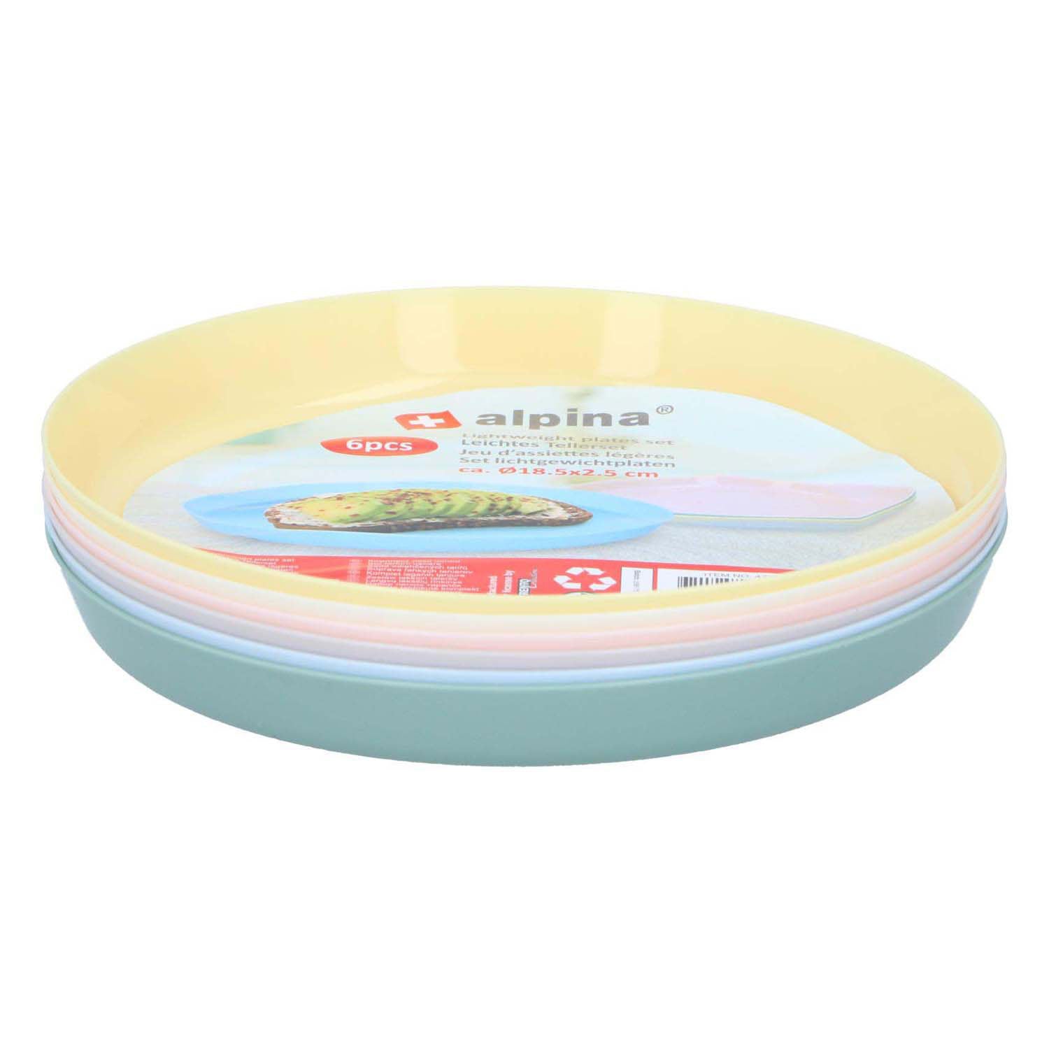 Alpina -Platten Farbe, 6st.