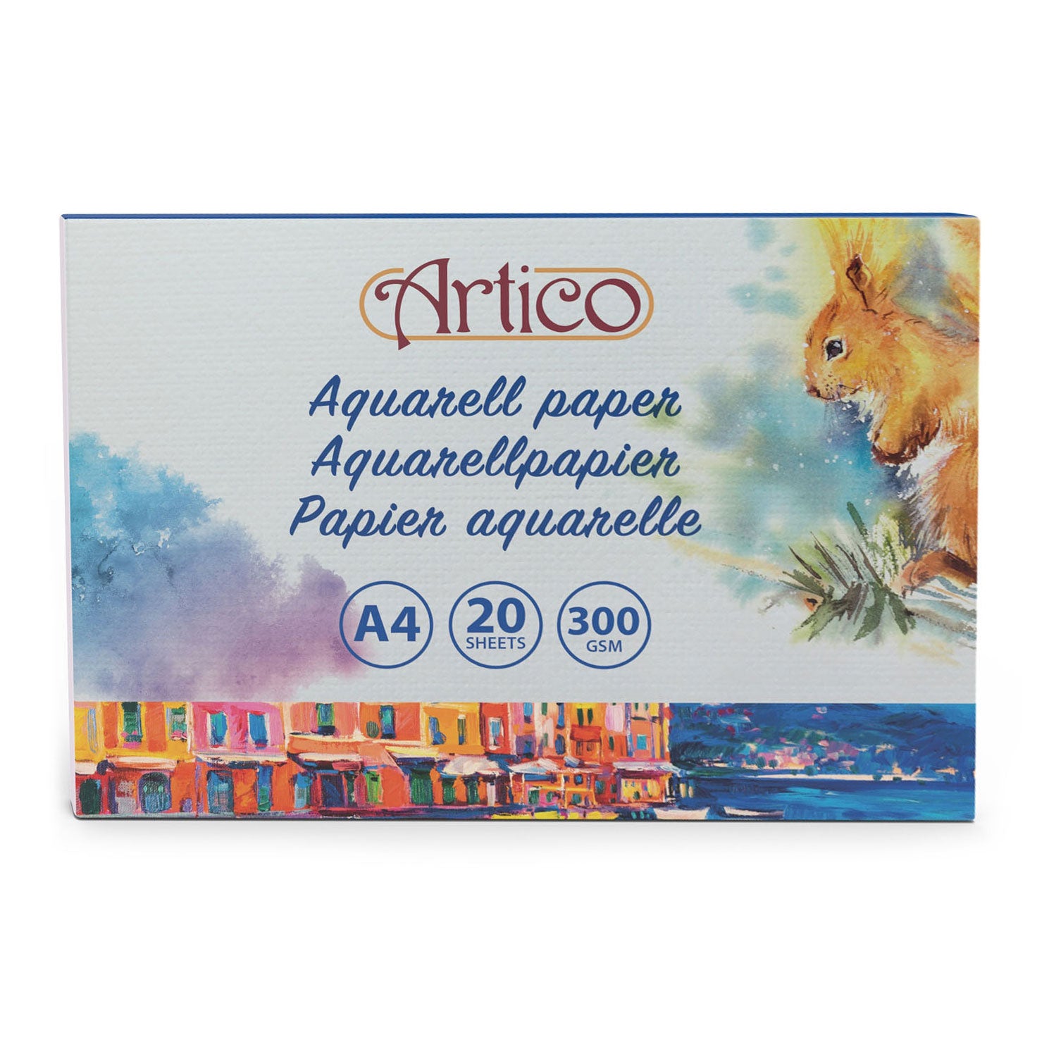Aquarellpapier weiß, 20 Blätter