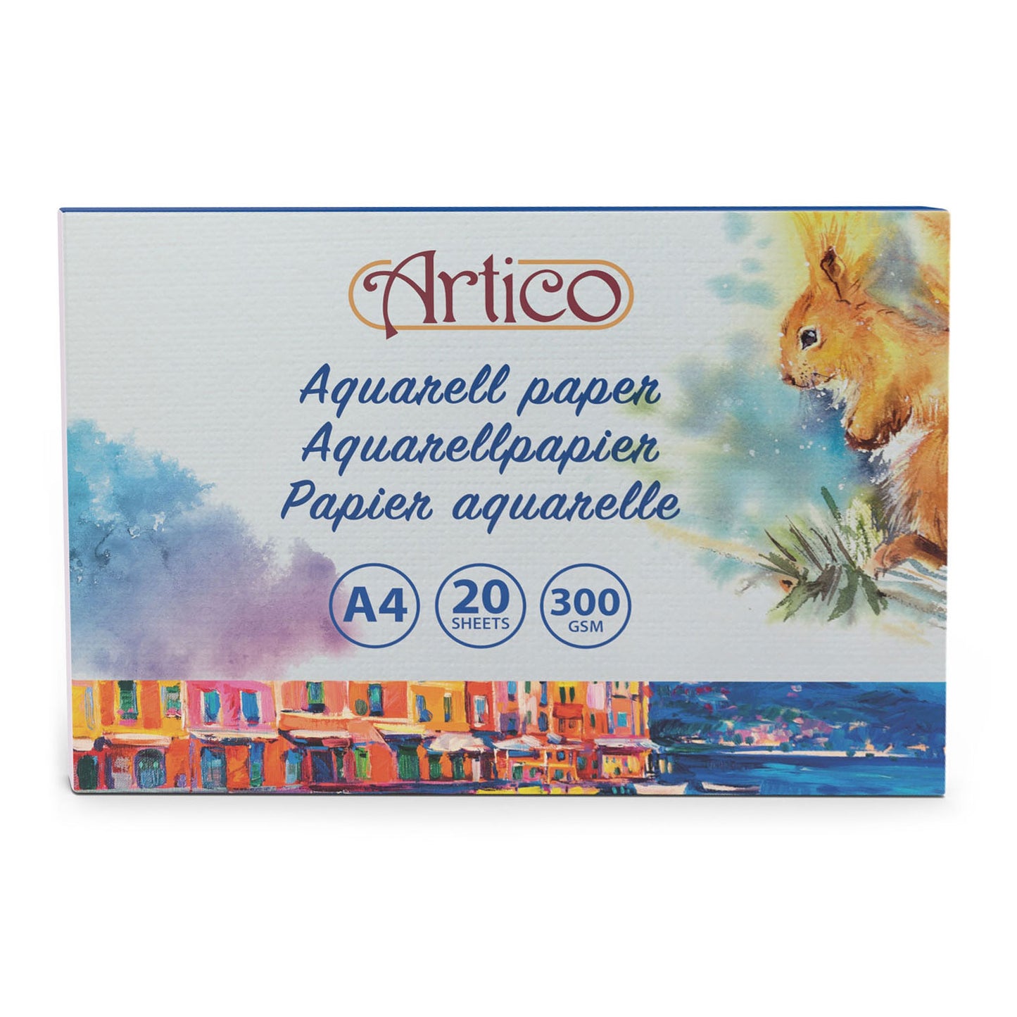 Aquarellpapier weiß, 20 Blatt