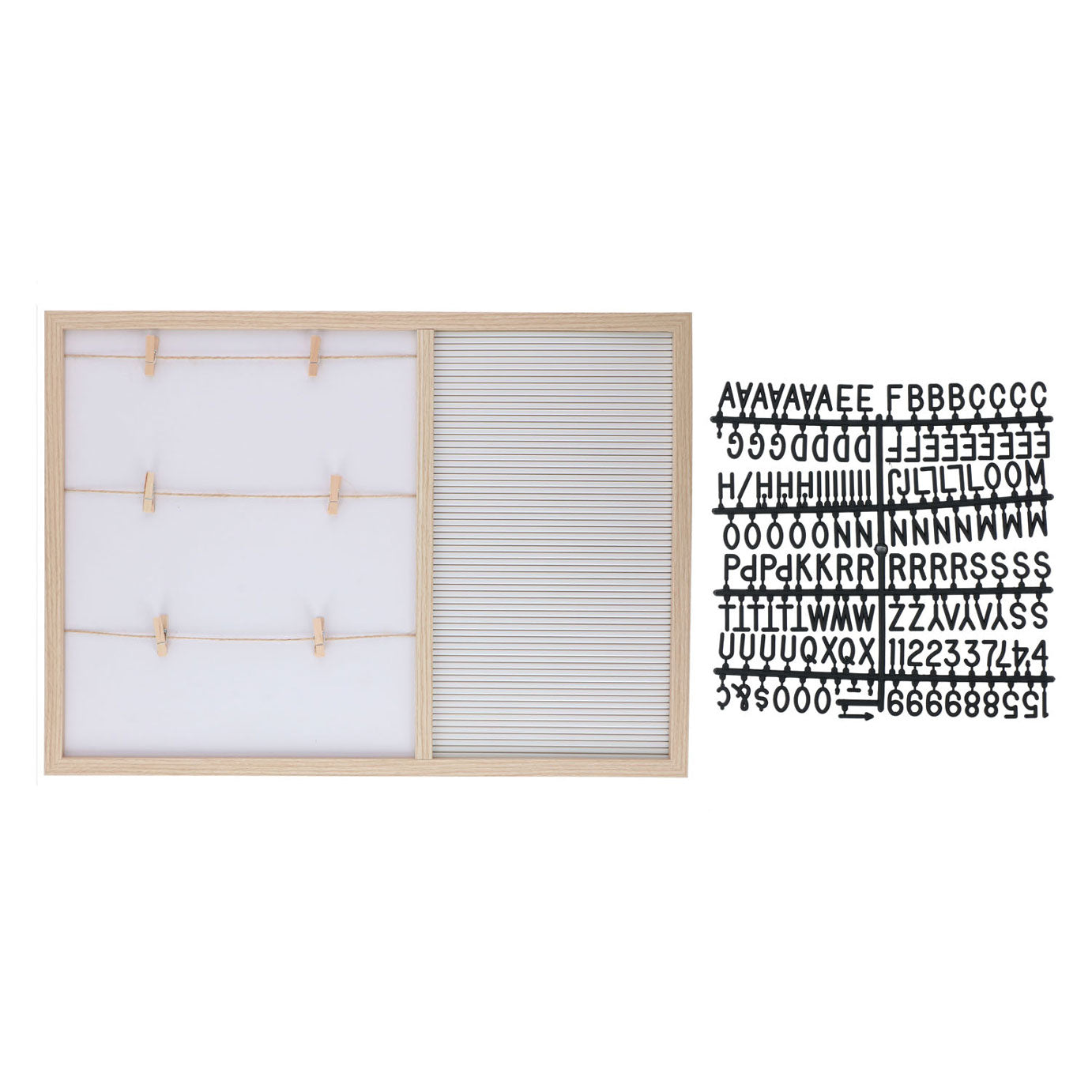 Holz -Memo -Board und Fotorahmen MDF, 57x41cm
