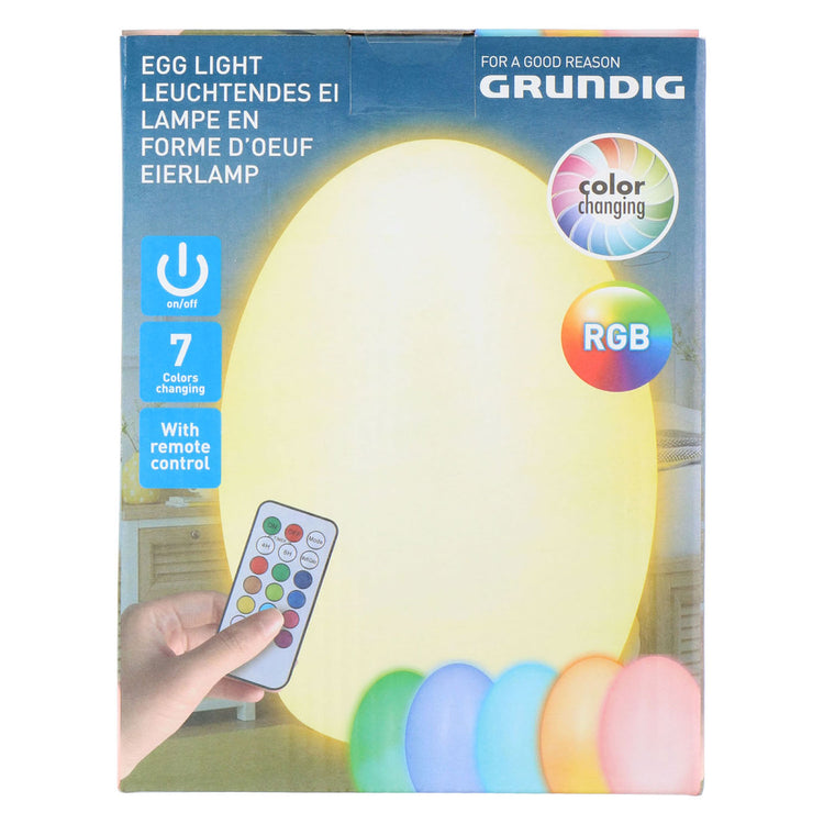 ABI Farb -Changing -Nachtlampe in Eierform mit Fernbedienung