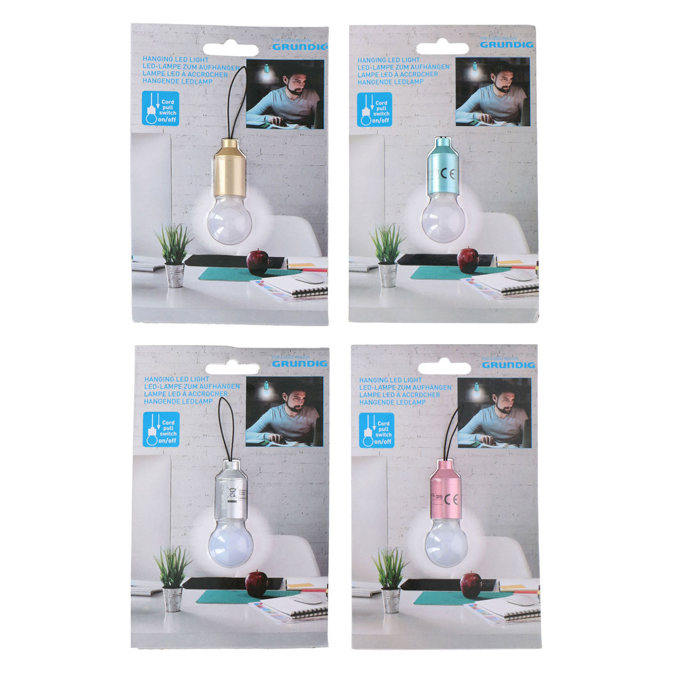 LED -Lampenfarbe mit Anhänger