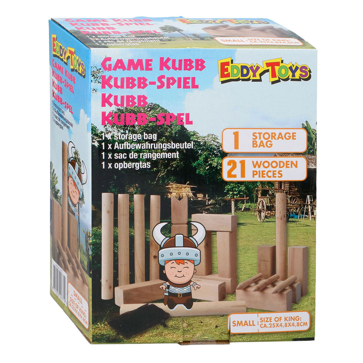 KUBB Wooden Throwing Game, 21dlg.