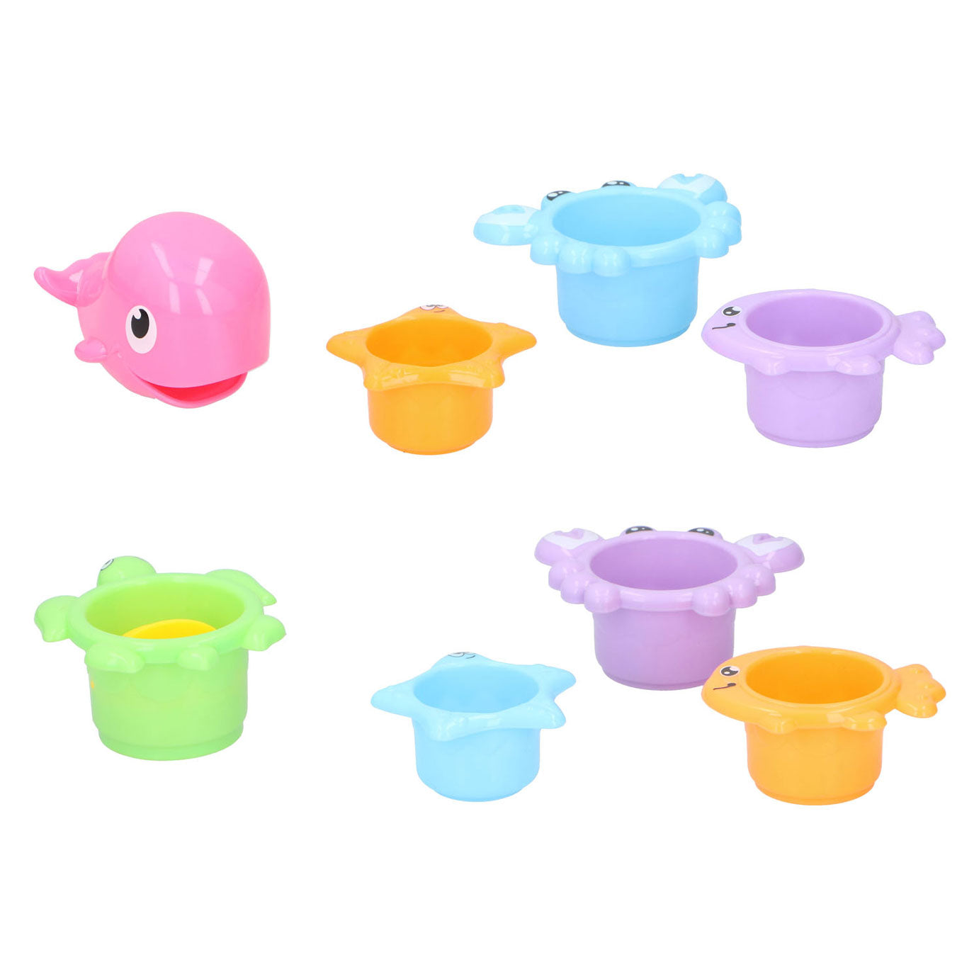 Bath Cups Tiere, 4dlg.