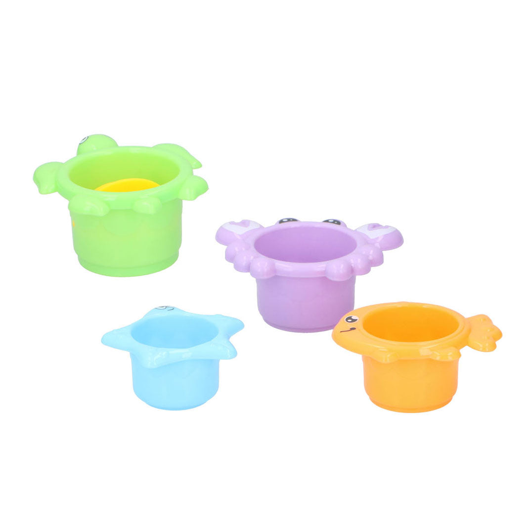 Bath Cups Tiere, 4dlg.