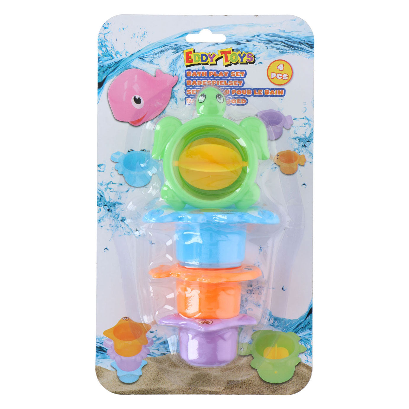 Bath Cups Tiere, 4dlg.