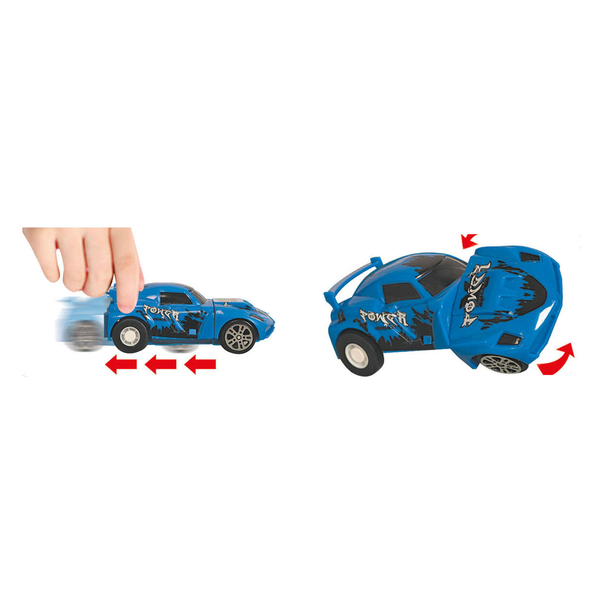 Rennstreckenschleifen mit Pull-Back 360-Auto, 32DLG.