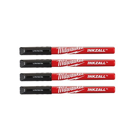 Milwaukee Zubehör Inkzall Farbstifte mit feiner Spitze – 4 Stück – 48223165