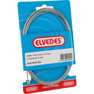 Bremsinnenzug Elvedes 5000mm Edelstahl ø1,5mm T-Nippel (auf Karte)