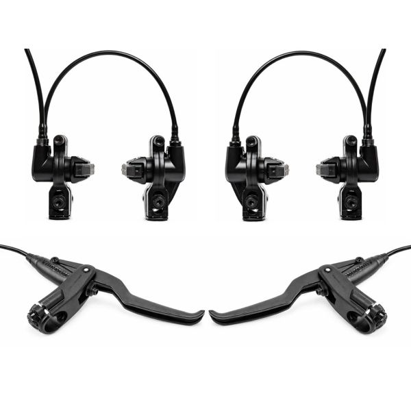 Magura Felgenbremsen-Set HS11 Direct Mount IDM (Integrated Direct Mount) 2 Schrauben Montage Vorder-Hinterrad-Bremse (Kabellänge 750–2050 mm)