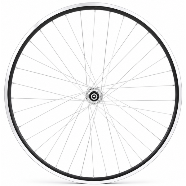 Hinterrad 28'' Aluminium ZAC 2000 schwarz geschliffene Felge - Freilauf - Vollachse