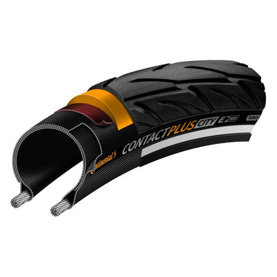 Continental contact plus city Reifen 37-622 (28x1.40) schwarz reflex