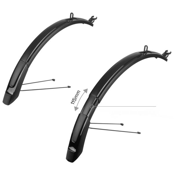 Polisport -Kotflügel -Ausmaß MTB 26 '-29 65 mm - Schwarz