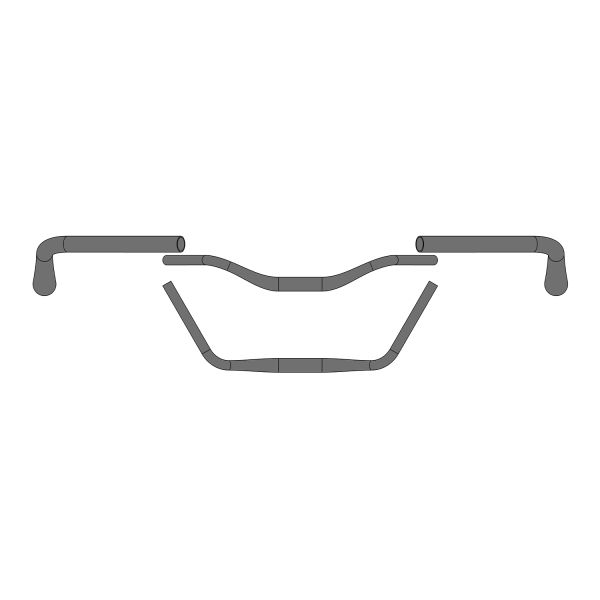 Ergotec Lenkmond 31,8 610 mm Aluminium Level 4 Schwarz