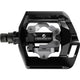 Shimano Pedal Set Click'r T421 Plattform + einseitige SPD mit SM-SH56-Bildern schwarz