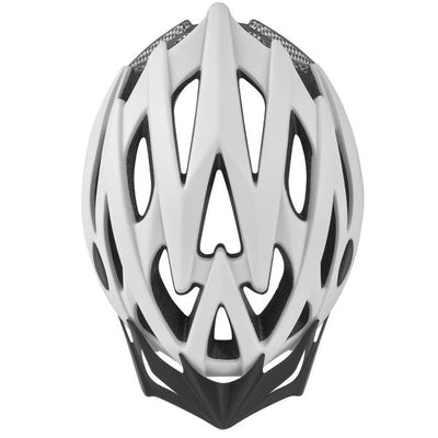 Polisport-Zweig-Fahrradhelm M 55-58 cm weißer Mattkohlenstoff