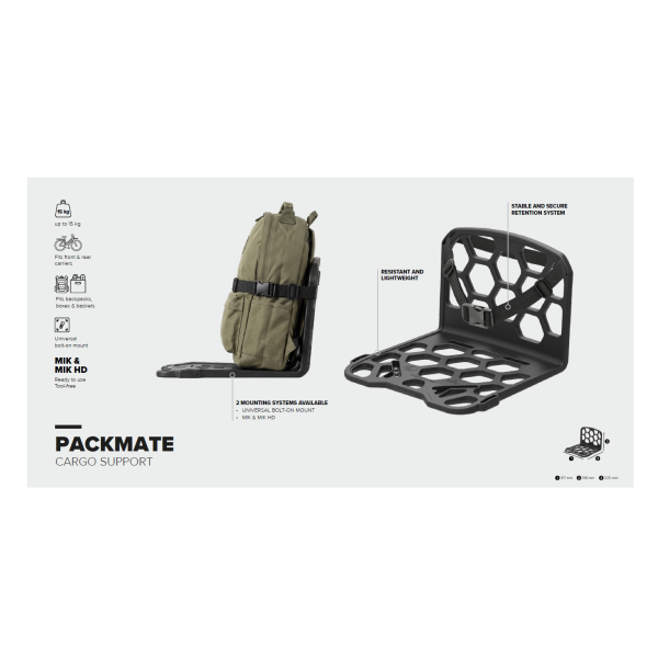 Polisport Gepäckträger Transporter Packmate - Schwarz