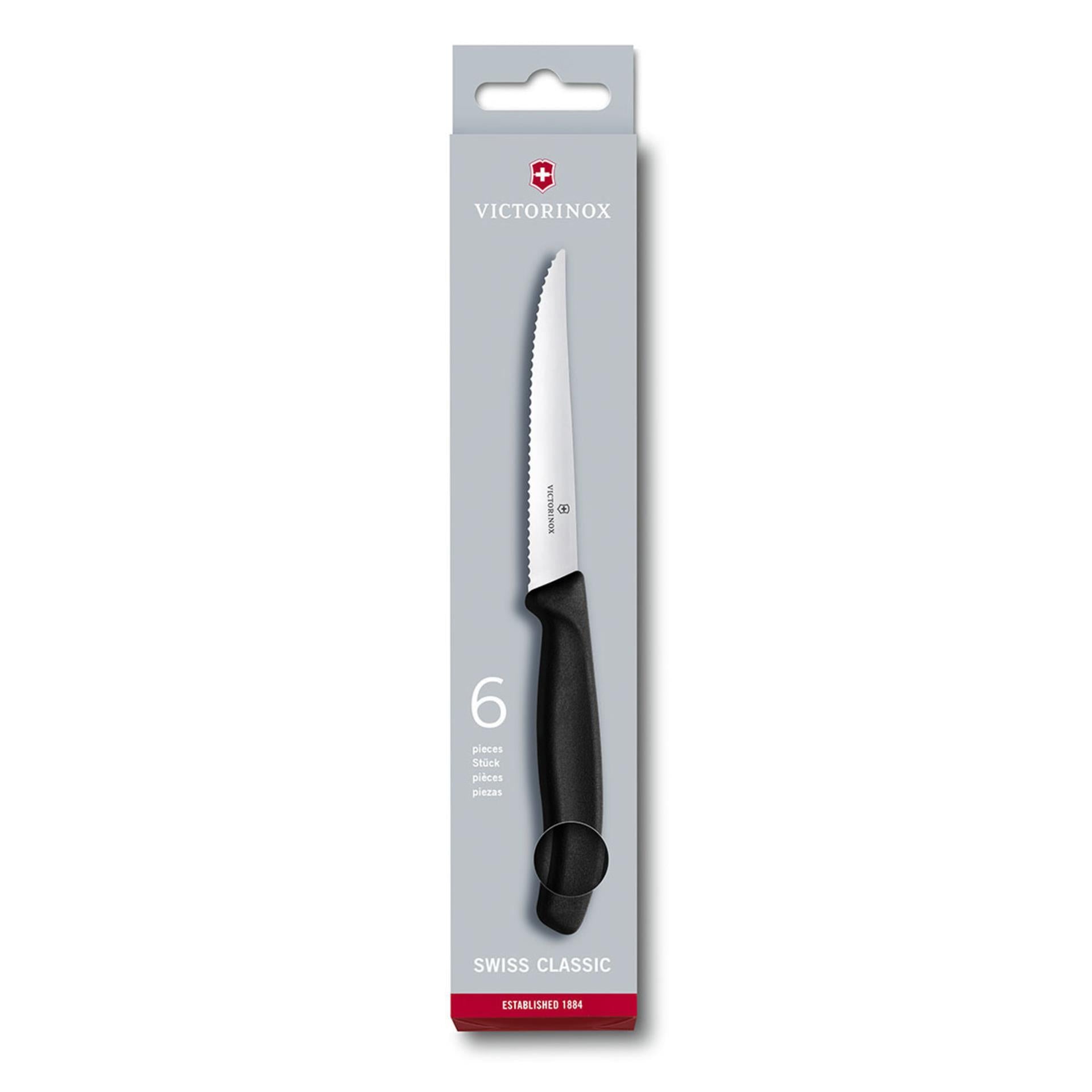 Victorinox Steakmesser schwarz 6 Stück