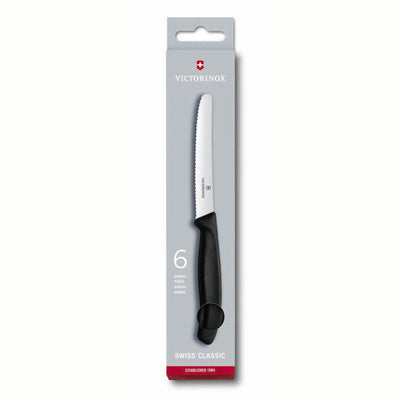 Victorinox Tafelmesser mit Wellenschliff, 6 Stück.