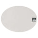 Mesapiu mesapiu placemat Leder aussehen hellgrau oval 45x33 cm