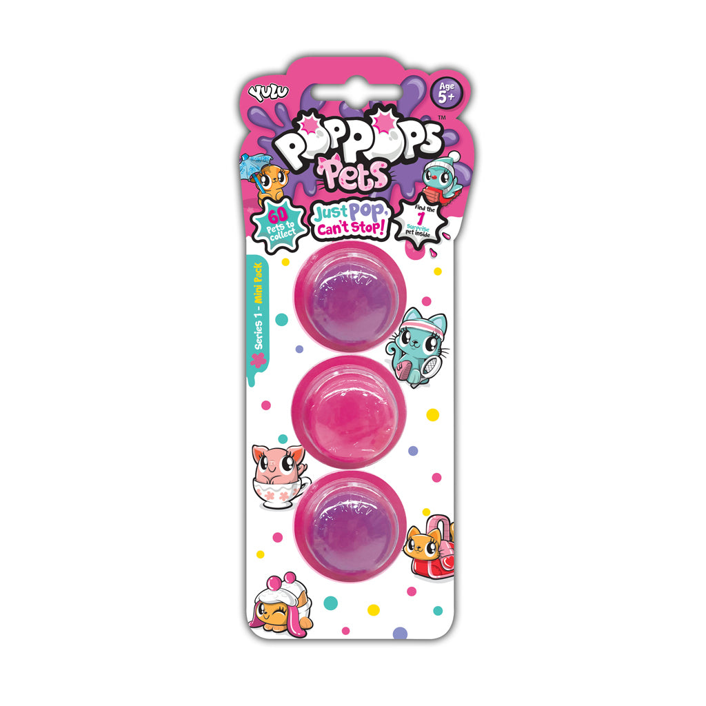 Yulu yulu poppops Haustier Serie 1 3 Teile