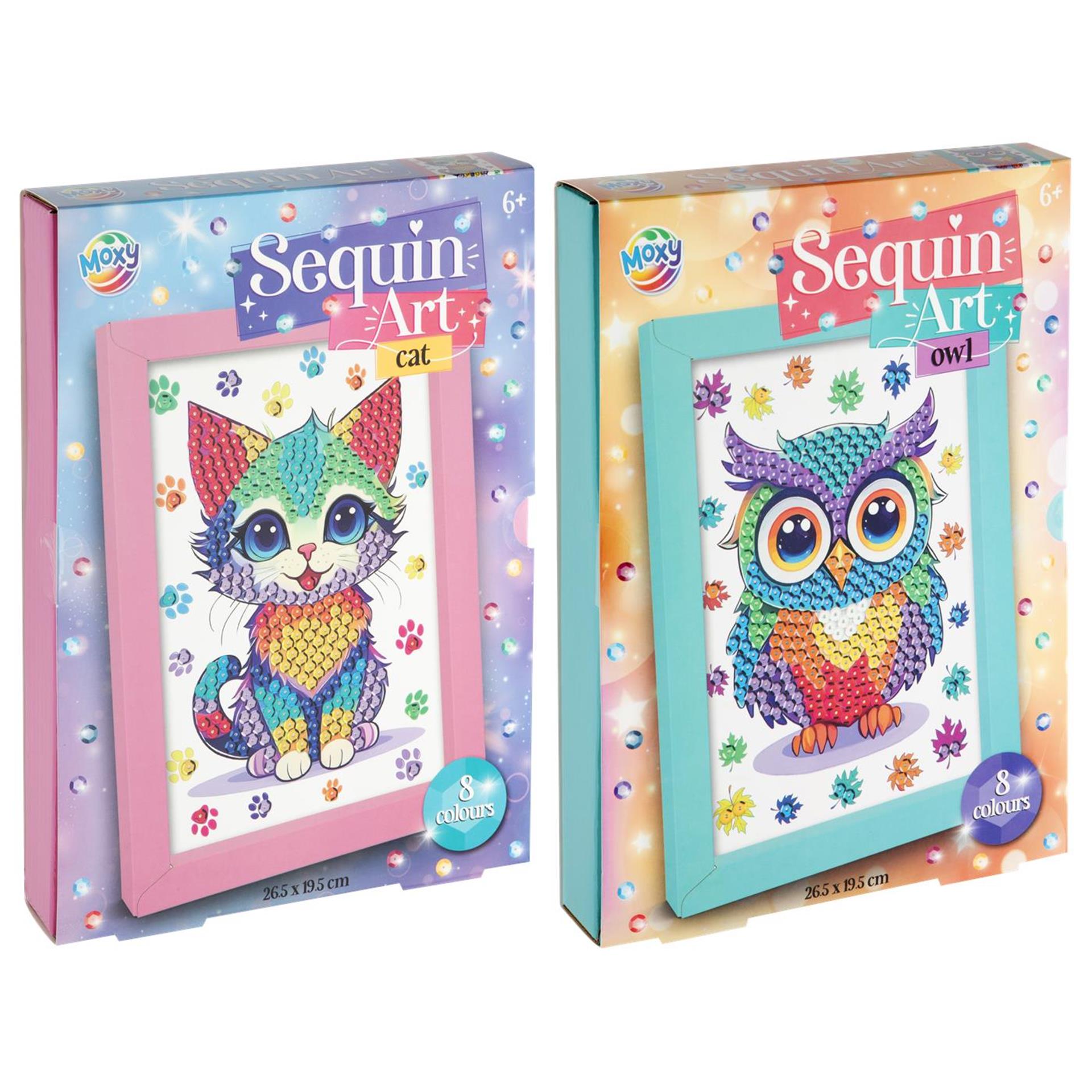 Creative Craft Group Machen Sie Ihre eigenen Tierpailletten Kunsthandwerks -Set, 8 Farben