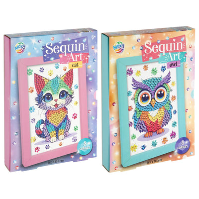 Creative Craft Group Machen Sie Ihre eigenen Tierpailletten Kunsthandwerks -Set, 8 Farben