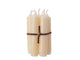 Decoris Spitzkerzenwachs 7 Stück 6,5x6,5x11cm creme