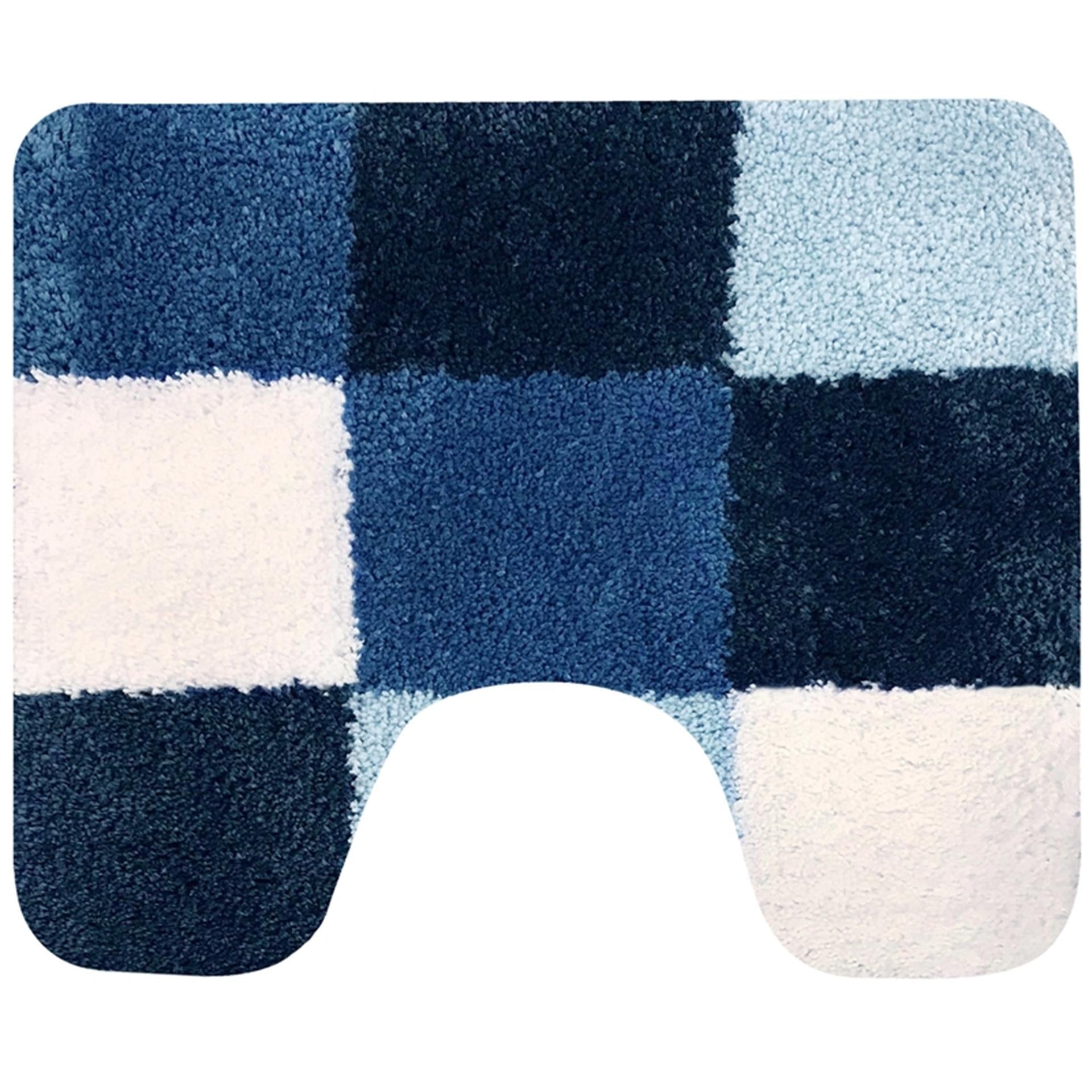 Niederländische Haus Brest Toilettenmatte 60 x 50 cm Blau