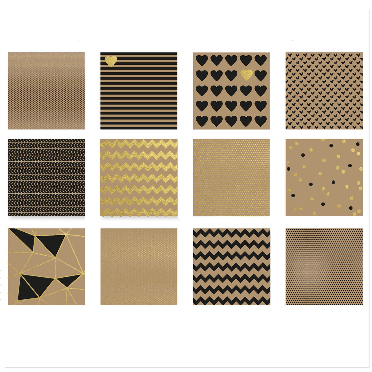 Vaessen Creative Love It Kraftpapier 30,5x30,5cm 24x