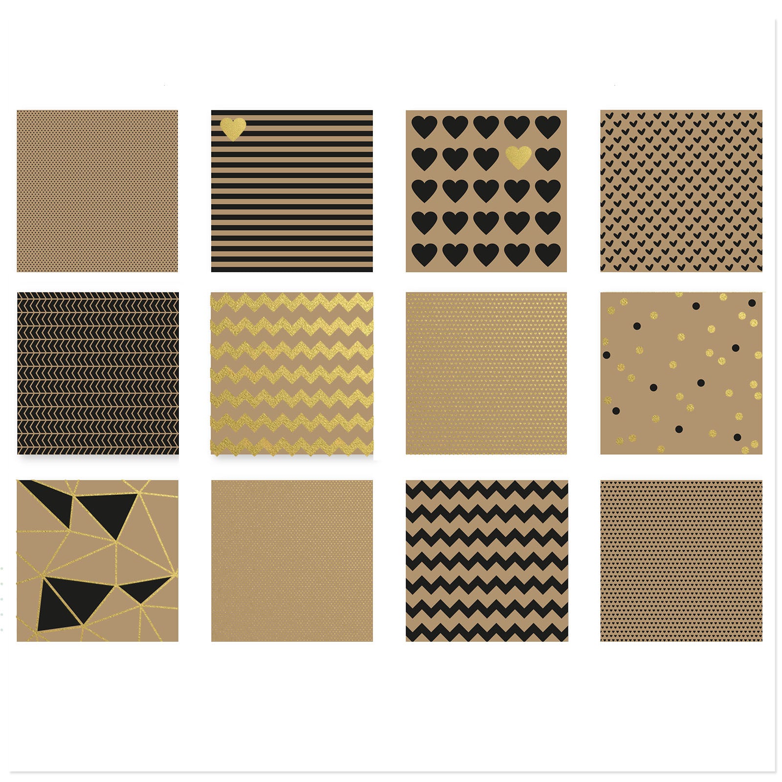 Vaessen Creative Love It Kraftpapier 30,5x30,5cm 24x
