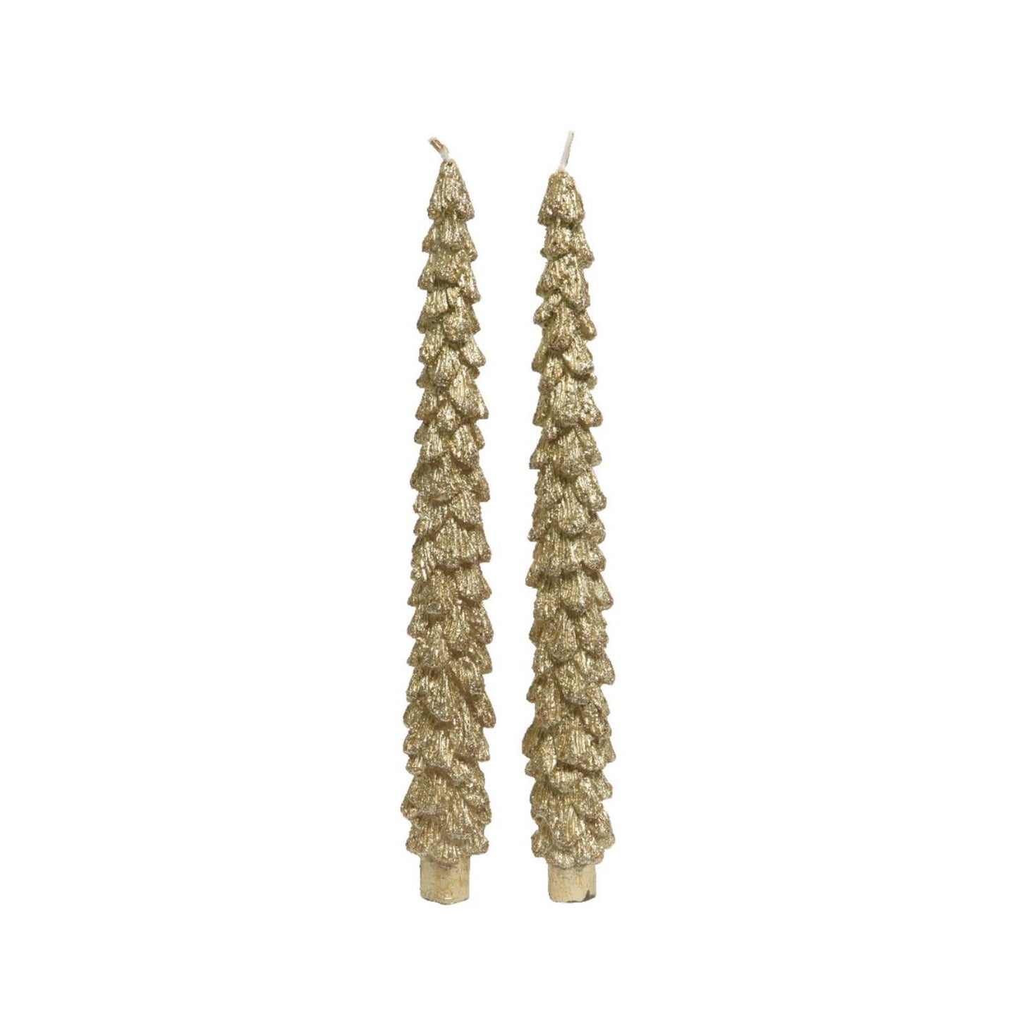 Decoris Tafelkerze Weihnachtsbaum 2er-Set ø2,1xh25cm