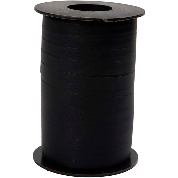 Creativ Company Geschenkband, B: 10 mm, matt, schwarz, 250 m 1 Rolle