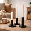 Boltze Home Kerzenständer-Set Malko 3-teilig schwarz